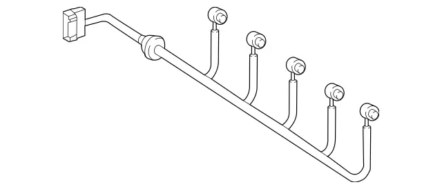 463540410164 - Attachment Parts: Electrical Wiring Harness for Mercedes-Benz Image