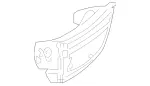 2166800010 - Panelling: Console for Mercedes-Benz Image