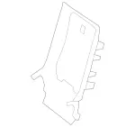 16692051017E94 - Body: Rear Cover for Mercedes-Benz Image