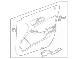 15672023008M62 - Body: Door Trim Panel for Mercedes-Benz Image