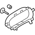 DE9Z74044D70AA - Body: Instrument Cluster Bezel for Lincoln: MKT Image