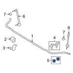 W520213S441 - Suspension: Suspension Stabilizer Bar Link Nut for Ford: Crown Victoria, Expedition, GT | Lincoln: LS, Navigator, Town Car | Mercury: Grand Marquis Image