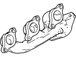 5R3Z9430BA - Exhaust: Exhaust Manifold for Ford: Mustang Image
