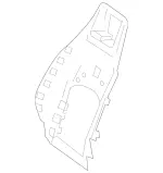 2079130159 - Driver Seat: Backrest Shell for Mercedes-Benz Image