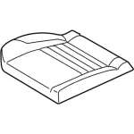 CJ5Z7863804BA - Body: Cushion Cover for Ford: C-Max, Escape Image