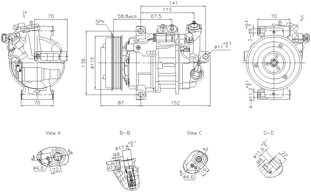 891108 - Air Conditioning &amp; Heat: Nissens A/C Compressor for NISSENS Image