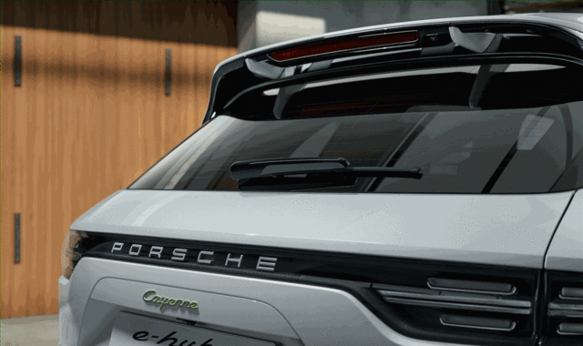 9Y0088317 - Exterior: 2023 Porsche Panamera - Black Painted Rear Wiper Trim (High-Gloss) for Porsche: Panamera Image