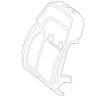 2929109102 - Driver Seat: Padding, Frt. Seat Backr for Mercedes-Benz Image