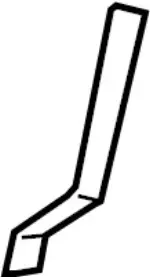 80986JL00A - Body: Door Trim Panel Bracket for INFINITI: G37, Q60 Image