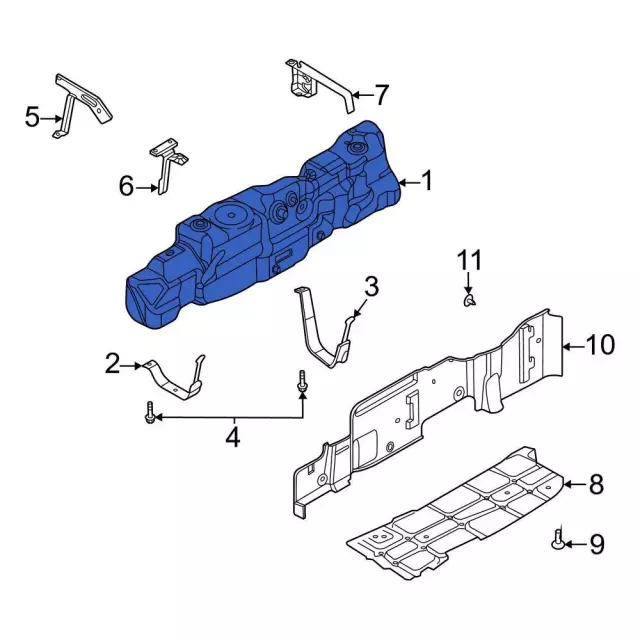 LC3Z9002X - Air &amp; Fuel Delivery: Fuel Tank for Ford Image