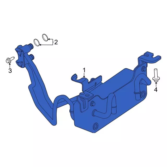 PC3Z7869F - : Oil Cooler for Ford: F-250 Super Duty, F-350 Super Duty, F-450 Super Duty, F-550 Super Duty Image