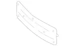 2138850881 - Detachable Parts: License Plate Holder for Mercedes-Benz: E300, E350, E43 AMG, E53 AMG, E63 AMG S Image