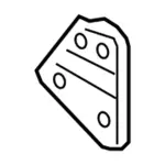 CV6Z18D475A - : Drive Motor Coolant Pump Bracket for Ford: Focus Image