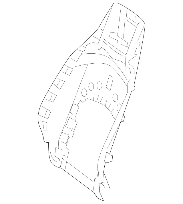 2049100542 - Driver Seat: Backrest Shell for Mercedes-Benz: C250, C350, C63 AMG, E550 Image image