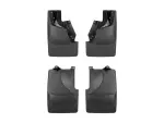 110162120162 - : Black MudFlap No-Drill DigitalFit® MudFlap Kit for WeatherTech Image