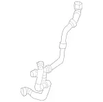 2315001175 - Radiator: Coolant Filling Hose for Mercedes-Benz Image