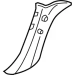 BL7Z7803599AA - Body: Windshield Pillar Trim for Lincoln: Navigator Image