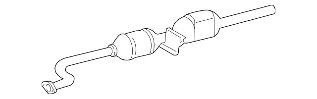 4634905419 - Exhaust: Converter &amp; Pipe for Mercedes-Benz Image