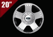 5C3Z1007TA - Wheels: Slotted 5-Spoke Polished Forged Aluminum for Ford: E-350 Super Duty, E-450 Super Duty, F-250 Super Duty, F-350 Super Duty, F-450 Super Duty, F-550 Super Duty Image