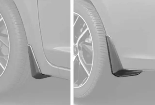 8P00TX6290B - Body: Splash Guards - Modern Steel Metallic for Acura Image