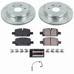K8173 - : Z23 Daily Driver Carbon-Fiber Ceramic Brake Pad and Drilled &amp; Slotted Rotor Kit for PowerStop Image