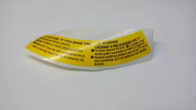 91551AA062 - : Caution Label for Subaru: B9 Tribeca, Baja, BRZ, Crosstrek, Forester, Impreza, Legacy, Outback, Tribeca Image