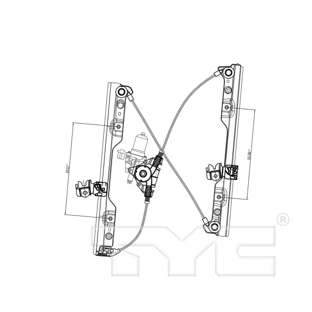 660600 - : TYC Power Window Motor and Regulator Assembly for TYC Image
