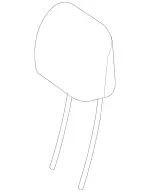 21697002507J75 - Body: Headrest for Mercedes-Benz Image