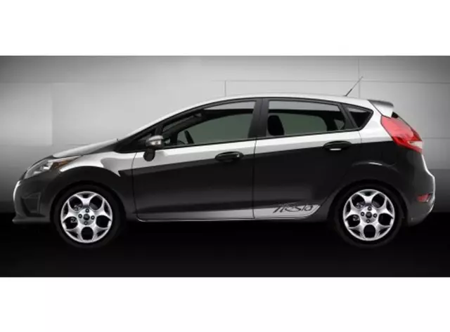 DE8Z5420000AB - Exterior: Lower Door Stripe - Silver for Ford: Fiesta Image