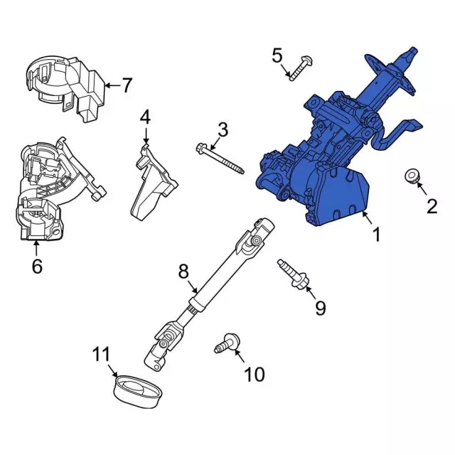 Column Assembly Steering - Ford (LX6Z-3C529-CH)