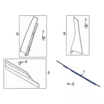 LJ6Z7825861A - Body: Belt Molding for Ford Image