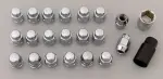 91733 - : Acorn Bulge Lug Nut and Lock Kit 13/16" Hex Size 12mm x 1.50 Chrome 5 Lug Kit for Gorilla Automotive Image