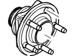 6W1Z1104A - Driveline &amp; Axles: Wheel Bearing And Hub Assembly for Ford: Crown Victoria | Lincoln: Town Car | Mercury: Grand Marquis Image