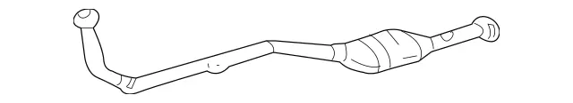 2034903019 - Exhaust System: Exhaust Pipe for Mercedes-Benz: C230 Image