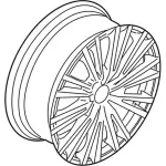 G1EZ1007B - : Wheel, Alloy for Ford: Focus Image