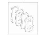 4212902 - : Disk Brake Pad for Mercedes-Benz Image