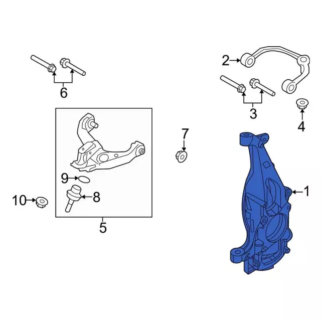 NL3Z3K186C - Suspension: Knuckle for Ford: F-150 Lightning Image