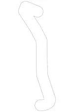 2215013582 - Radiator: Hose for Mercedes-Benz: CL550 Image