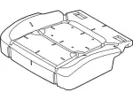 BB5Z7863840A - Body: Seat Cushion Pad for Ford: Explorer, Police Interceptor Utility Image