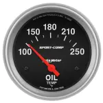 3542 - : GAUGE, OIL TEMP, 2 5/8", 100-250?F, ELECTRIC, SPORT-COMP for AutoMeter Image