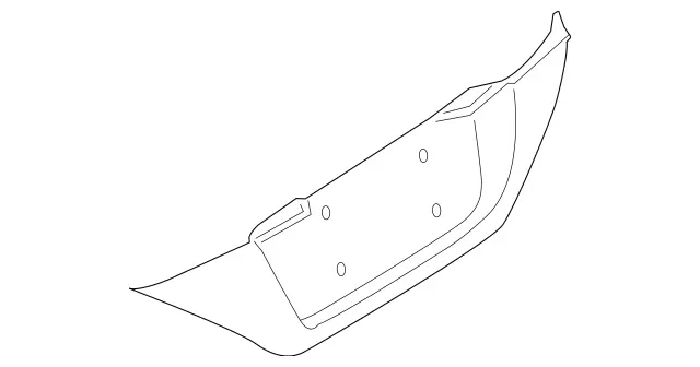 23075001379999 - Body: License Pocket for Mercedes-Benz Image