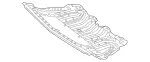 2135204200 - Chassis Sheet Metal/Air Intake: Cover, Engine Comp. Lower for Mercedes-Benz Image