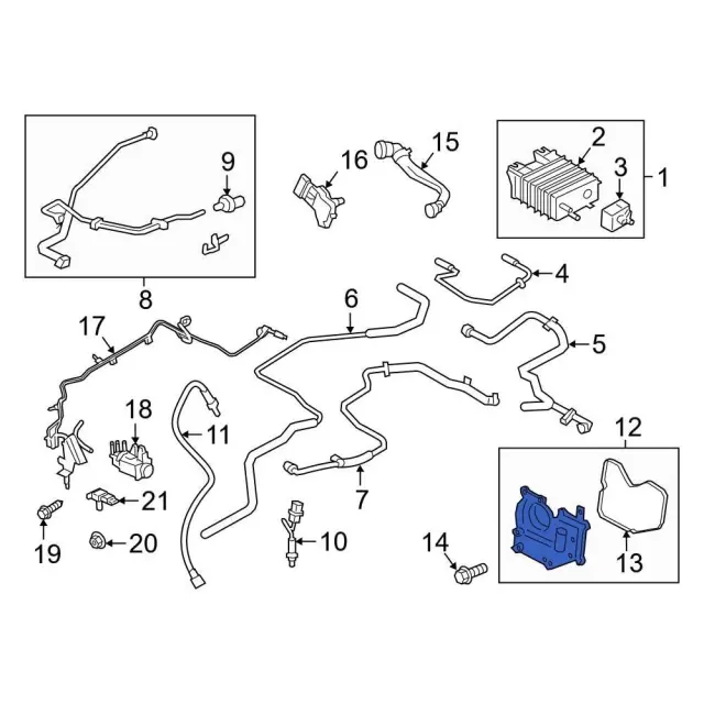 2013-2020 Ford Evaporative Emissions System Lines EJ7Z-6758