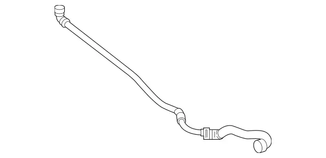 2135002100 - Radiator: Coolant Pipe for Mercedes-Benz: E300, E350, E43 AMG, E53 AMG, E63 AMG S, GLC300, GLC43 AMG, GLC63 AMG Image image