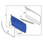 M2DZ9820124A - Body: Door Shell for Ford: Bronco Image