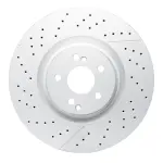 93063179 - : DFC Hi-Carbon Alloy GEOMET Coated Rotor - Drilled and Slotted for DYNAMIC FRICTION Image