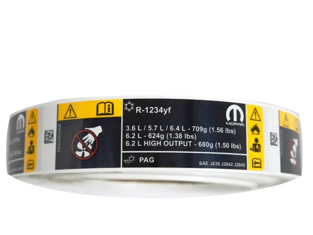 68420855AB - Labels: Air Conditioning System Label for Mopar Image