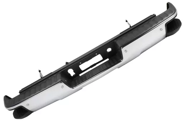 84077959 - : Bright Chrome Rear Bumper Impact Bar for Chevrolet: Silverado 1500 | GMC: Sierra 1500 Image