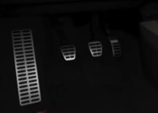 Sport Pedal Cap Set - W/ Footrest - Stainless - Audi (8K1-064-205)