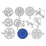 JB5Z1007A - : Wheel Assembly for Ford: Explorer, Police Interceptor Utility Image